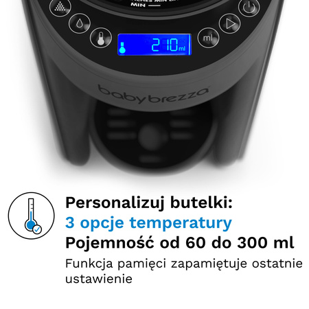 Ekspres do mleka Baby Brezza Formula Pro Advanced Charcoal + GRATIS lejek + pokrywa