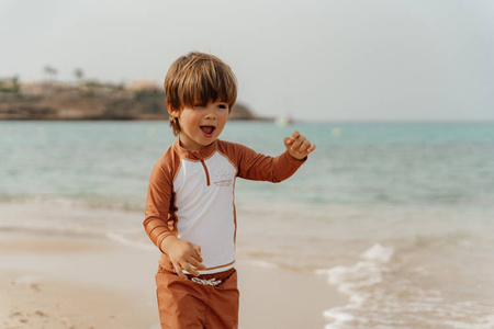 Little Dutch Koszulka do kąpieli z długim rękawem Vintage Sunny Stripes - 86/92 CL11443702