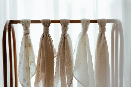 Little Dutch Otulacz muślinowy 120x120 cm Blueberry Leaves