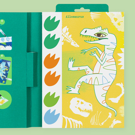 Tiger Tribe Przenośne Kolorowanki Wodne – Dinozaury