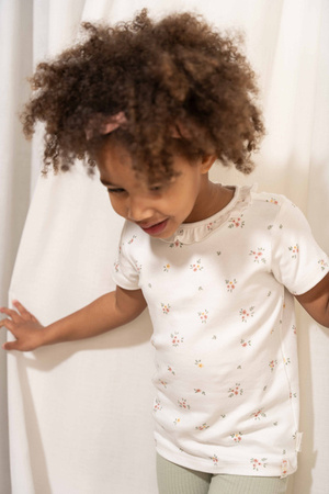 Little Dutch T-shirt z krótkim rękawem White Meadows - 74 CL24021102