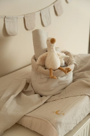 Little Dutch Otulacz muślinowy 120x120 cm Blueberry Leaves