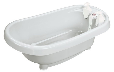 Zestaw bébé-jou Wanienka Thermo Szara 4260051 + stojak 98 cm