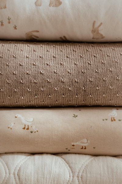 Little Dutch Ocieplany kocyk 100 x 70cm Pure Soft Beige