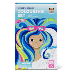 Tiger Tribe Zestaw Kolorowanek 3D – Tęczowe Sny