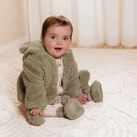 Little Dutch Buciki Teddy Soft Green rozm. 2 / 3-9m