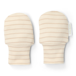 Little Dutch Rękawiczki niedrapki Soft Beige Stripe