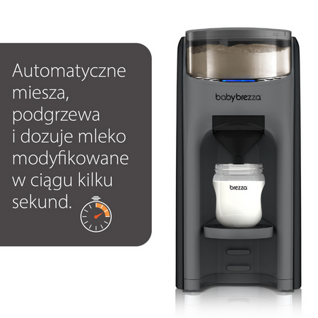 Ekspres do mleka Baby Brezza Formula Pro Advanced Charcoal + GRATIS lejek + pokrywa