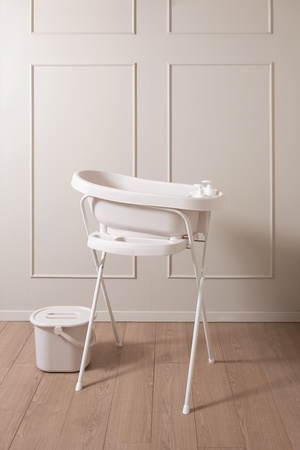 Zestaw bébé-jou Wanienka Thermo Light Oat 426010 + stojak 103 cm