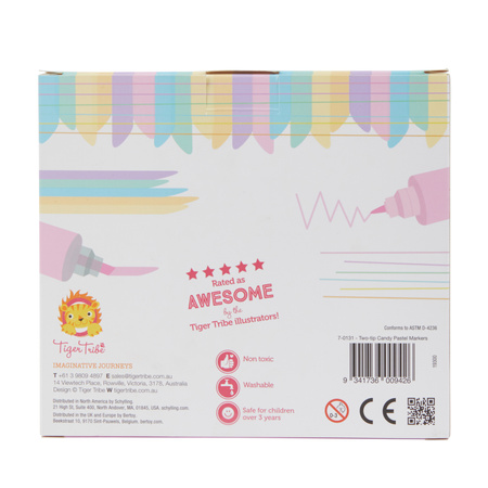 Tiger Tribe Cukierkowe Flamastry Pastelowe
