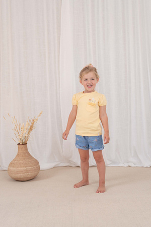 Little Dutch T-shirt z krótkim rękawem Honey Yellow - 92 CL24021111