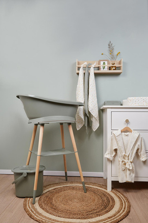 Zestaw bébé-jou Wanienka Sense Breeze Green 420030 + stojak