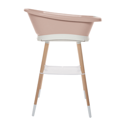 Zestaw bébé-jou Wanienka Sense Pale Pink 420009 + stojak