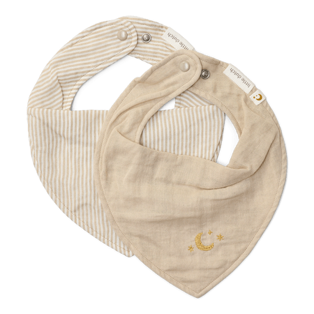 Little Dutch Apaszko-bandanka muślinowa - zestaw 2 szt. Blueberry Leaves & Sage