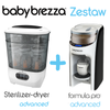 ZESTAW: Ekspres do mleka Baby Brezza Formula Pro Advanced + Sterilizer Dryer Advanced
