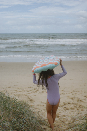 The Swim Essentials Strój kąpielowy jednoczęściowy Purple Red 146/152 2023SE1180