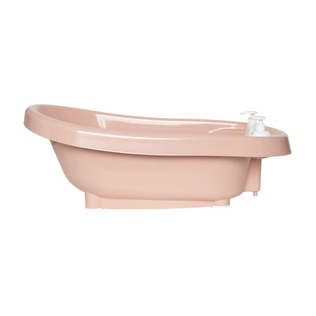 Zestaw bébé-jou Wanienka Thermo Pale Pink 426009 + stojak 98 cm