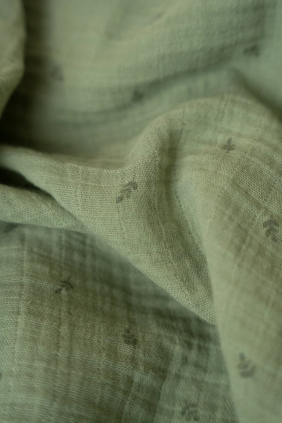 Little Dutch Otulacz muślinowy 120 x 120 cm Pure Sage