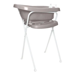 Zestaw bébé-jou Wanienka Thermo Chalk Brown + stojak 103 cm