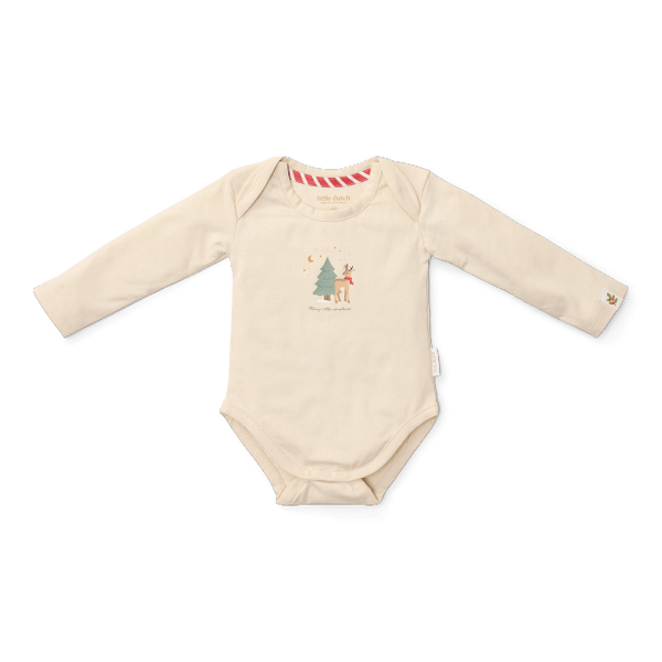 Little Dutch Body z długim rękawem - zestaw 2 szt. Little Christmas - 74/80