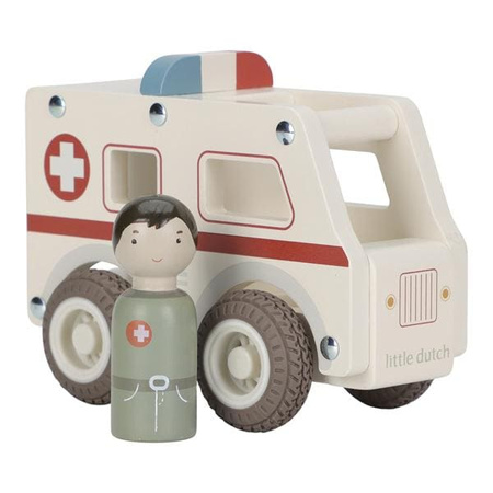 Little Dutch Zestaw aut Karetka, Policja, Wóz strażacki LD4388