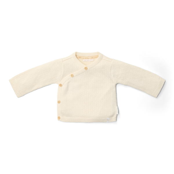 Little Dutch Kardigan kopertowy Off White - 74