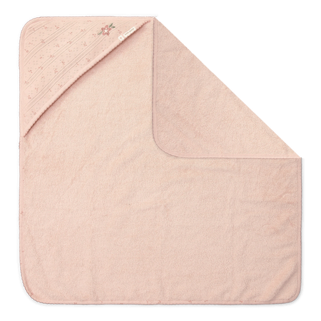 Little Dutch Bawełniany ręcznik z kapturem 100x100 cm Blossom
