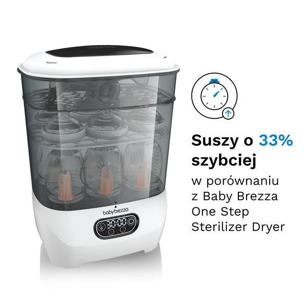 TANIEJ W ZESTAWIE: Ekspres do mleka Baby Brezza Formula Pro Advanced + Sterilizer Dryer Advanced