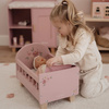 Little Dutch Drewniane łóżeczko dla lalek z pościelą FSC LD7097