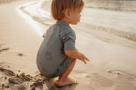 Little Dutch Swimsuit chłopięcy Turtle Island Olive - 86/92 CL45413718