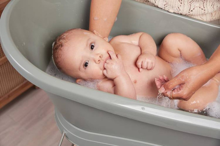 Zestaw bébé-jou Wanienka Sense Breeze Green 420030 + stojak