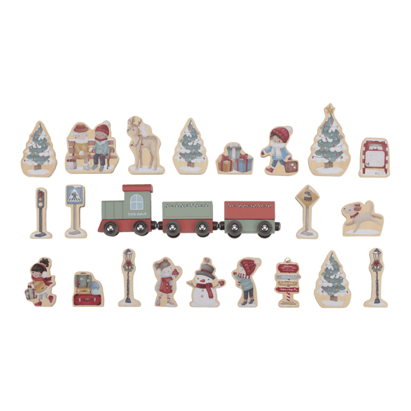 Little Dutch Kalendarz adwentowy w walizeczce FSC X-MAS