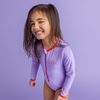 The Swim Essentials Strój kąpielowy jednoczęściowy Purple Red 134/140 2023SE1179