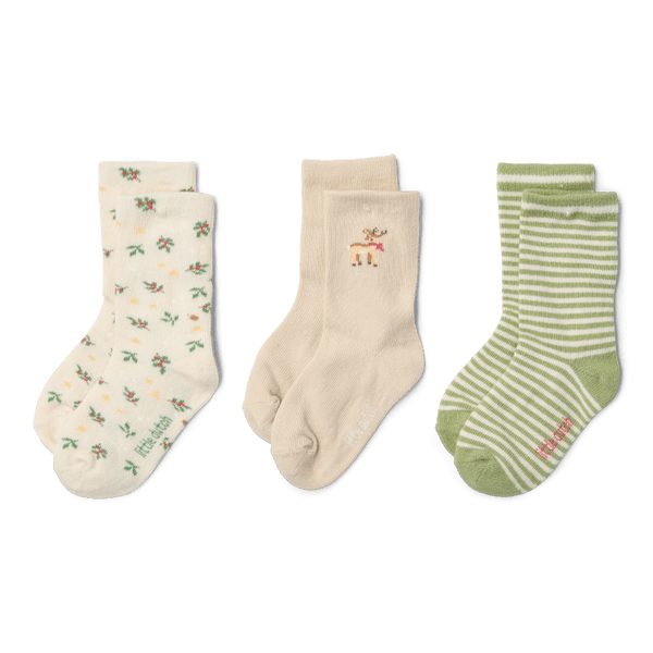 Little Dutch Skarpetki 3-pak Little Christmas - 15/17