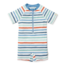 Little Dutch Swimsuit z krótkim rękawem Stripes - 98/104