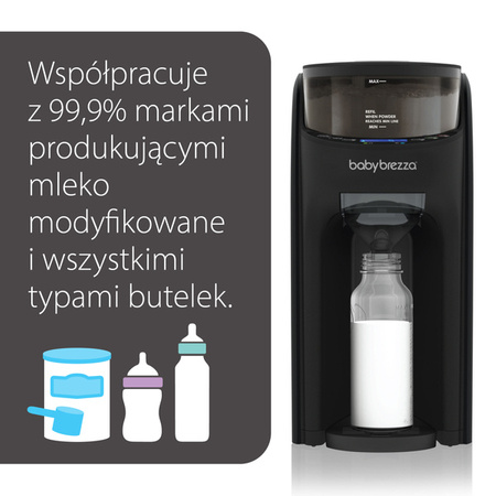 Ekspres do mleka Baby Brezza Formula Pro Advanced All Black + GRATIS lejek + pokrywa