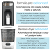 TANIEJ W ZESTAWIE: Ekspres do mleka Baby Brezza Formula Pro Advanced Charcoal + Sterilizer Dryer Advanced