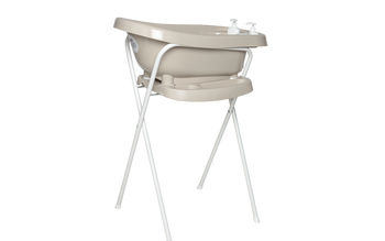 Zestaw bébé-jou Wanienka Thermo Taupe 426005 + stojak 103 cm