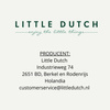Little Dutch Bawełniany ręcznik z kapturem 100x100 cm Blossom