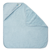 Little Dutch Bawełniany ręcznik z kapturem Pure Denim Blue 100 x 100 cm