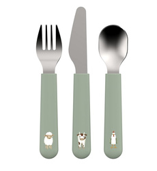 Mepal & Little Dutch Zestaw sztućców dziecięcych 3szt. Little Farm