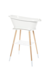 Zestaw bébé-jou Wanienka Sense Edition z czujnikami temperatury White 420201 + stojak