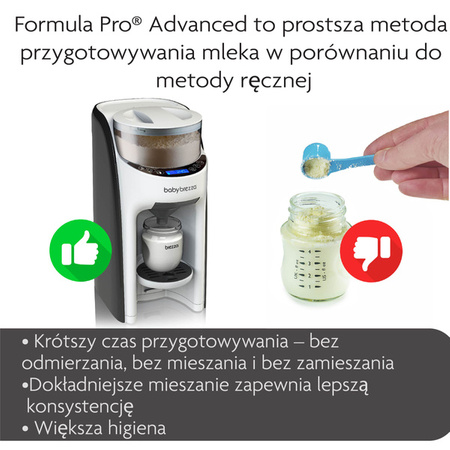 Ekspres do mleka Baby Brezza Formula Pro Advanced + GRATIS lejek + pokrywa