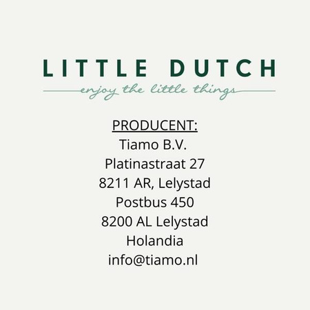 Little Dutch Drewniany wózek dla lalek z pościelą FSC LD7096