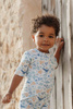 Little Dutch Swimsuit z rękawami Ocean Dreams Blue -  86/92 CL24048012