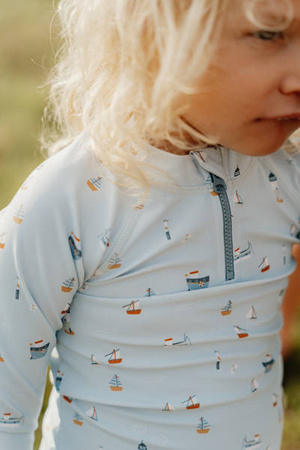 Little Dutch Koszulka do kąpieli z długim rękawem Sailors Bay Blue - 74/80 CL11443512