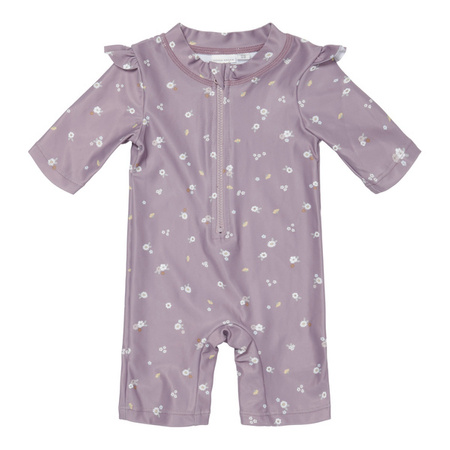 Little Dutch Swimsuit z rękawami Mauve Blossom - 98/104 CL45473917
