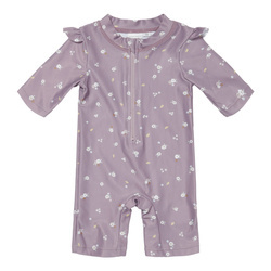 Little Dutch Swimsuit z rękawami Mauve Blossom - 98/104 CL45473917