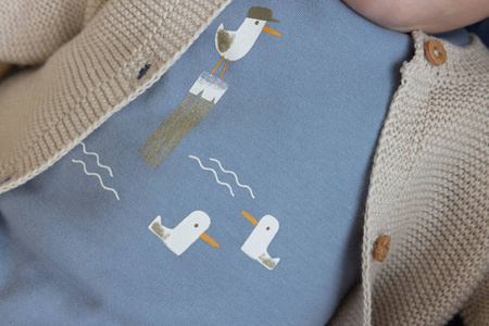 Little Dutch T-shirt z długim rękawem Seagulls 62cm CL21021640
