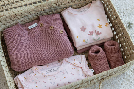 Little Dutch T-shirt z długim rękawem Little Flowers Pink 62cm CL21021755